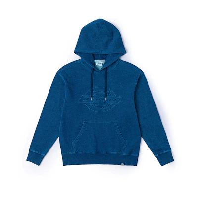 Dickies 3D Embossed Logo Hoodie Denim Blue Unisex DK0A87H1OMB