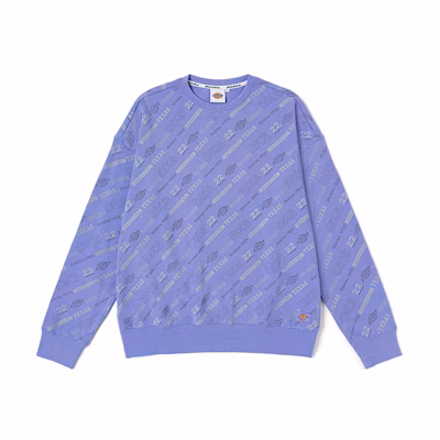 Dickies All-Over Logo Print Sweatshirt Unisex Lavender DK011262E56