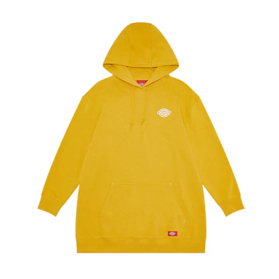 Dickies Back Text Print Hoodie Unisex Mustard Yellow DK009590C01