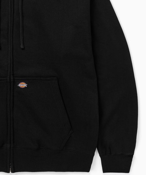 Shop Dickies Basic Logo Hoodie Zip-Up Black DIKU252LRZH003BK0
