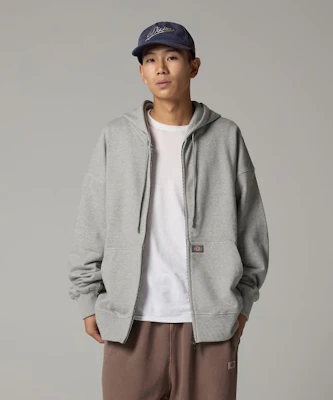 Dickies Basic Logo Hoodie Zip-Up Melange Gray DIKU252LRZH003GR0 Purchase Dickies Basic Logo Hoodie Zip-Up Melange Gray DIKU252LRZH003GR0