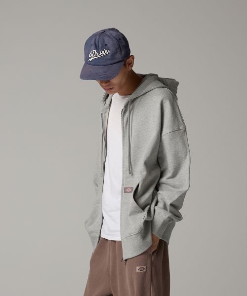 Details for Dickies Basic Logo Hoodie Zip-Up Melange Gray DIKU252LRZH003GR0