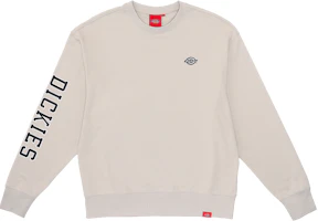 Dickies Beige Pullover Sweatshirt with Logo Print Sleeve Design DK012600ST0 Dickies Beige Pullover Sweatshirt with Logo Print Sleeve Design DK012600ST0