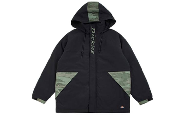 Dickies Black Camo Patchwork Zip-Up Hoodie Jacket DK008005BLK
