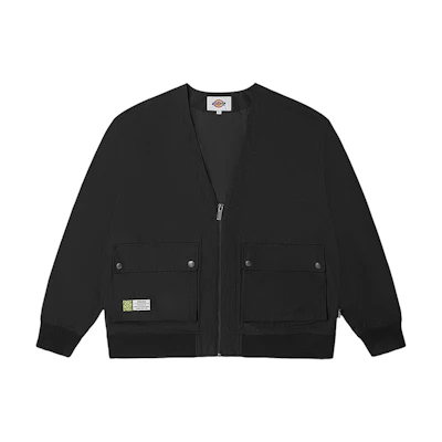 Dickies Black Casual Solid Color Jacket - Minimalist and Versatile DK010926BLK