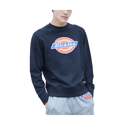 Dickies Black Crewneck Sweatshirt with Logo Design 181U30EC01-BLK