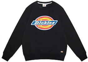 Dickies Black Fleece-Lined Logo Crewneck Pullover Sweatshirt DK009474BLK Dickies Black Fleece-Lined Logo Crewneck Pullover Sweatshirt DK009474BLK