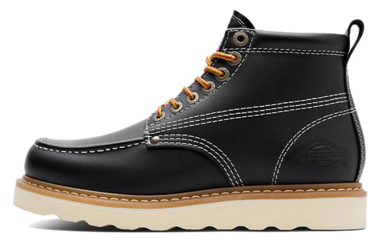 Dickies Black Goodyear Welt Casual Leather Work Boots Martin Style 194M50LXS342 Fleece-Lined