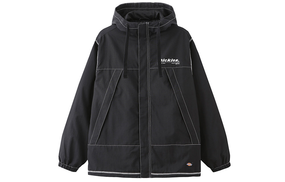 Dickies Black Hooded Zip-Up Jacket Long Sleeve DK008024BLK1