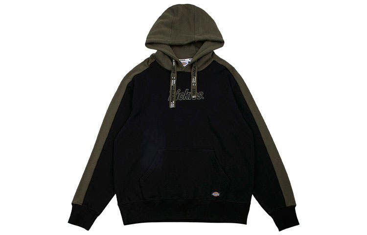 Dickies Black Logo Patch Graphic Fleece Long Sleeve Sweatshirt DK008088BLK