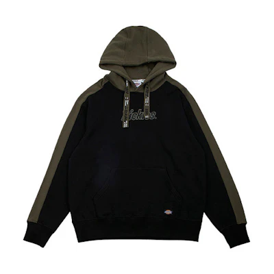 Dickies Black Logo Patch Graphic Fleece Long Sleeve Sweatshirt DK008088BLK