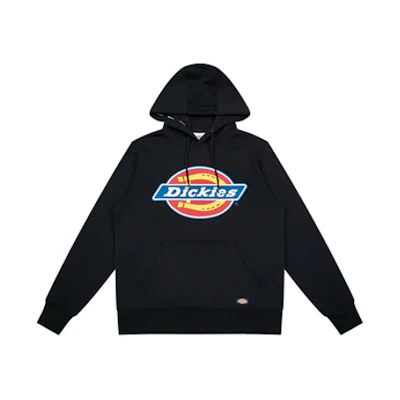 Dickies Black Logo Print Hoodie DK008715BLK