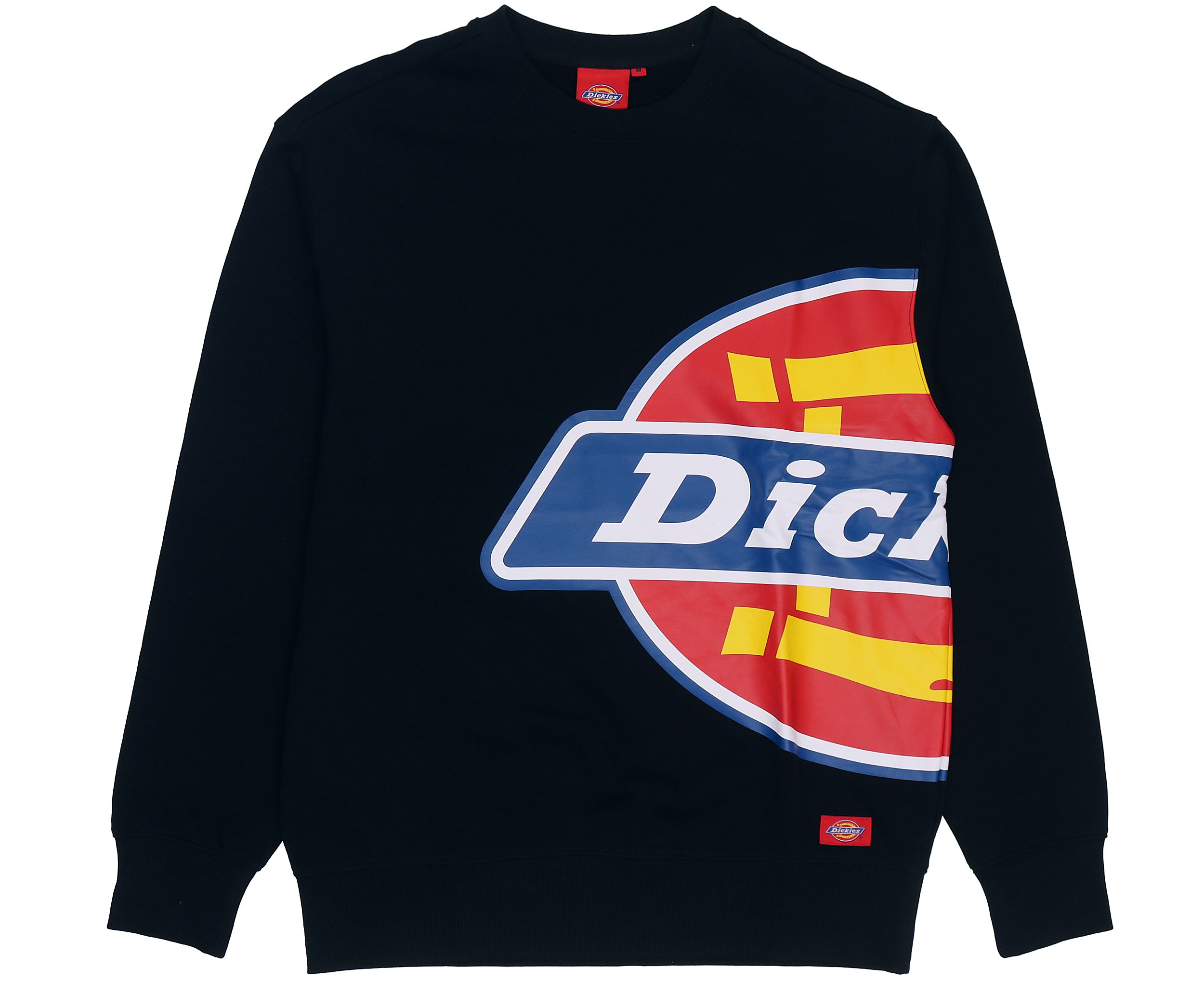 Dickies Black Logo Side Print Loose Fit Long Sleeve Sweatshirt DK008189BLK