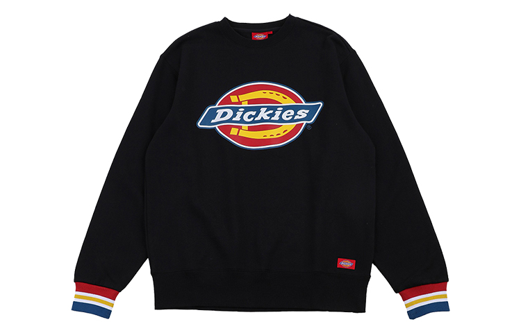 Dickies Black Long-Sleeve Sweater with Sleeve Print DK008147BLK