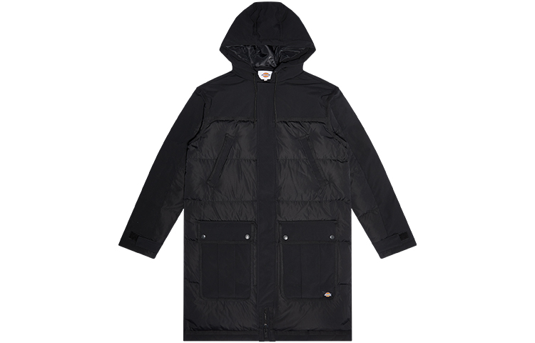 Dickies Black Mid-Length Thick Hooded Jacket DK009481BLK