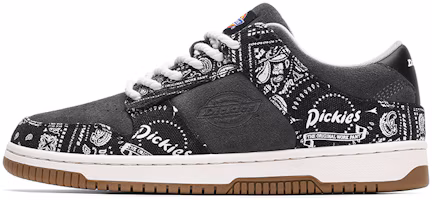 Dickies Black Paisley Low-Top Casual Retro Sneakers. 223M50LXS59A Black Dickies Black Paisley Low-Top Casual Retro Sneakers. 223M50LXS59A Black