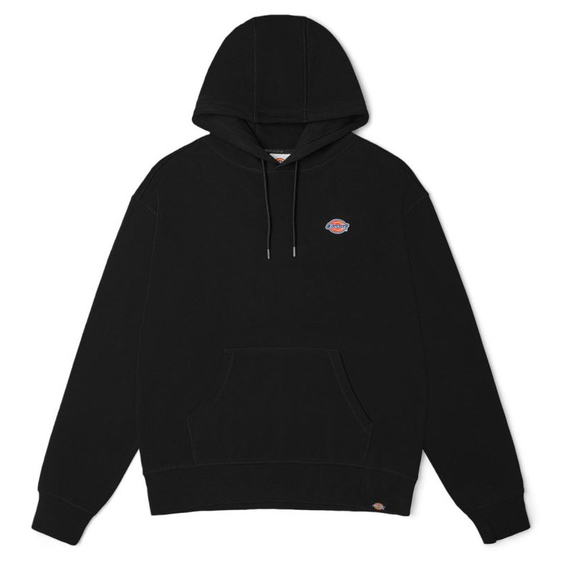 Dickies Black Plain Casual Long-Sleeve Pullover Hoodie DK010945BLK