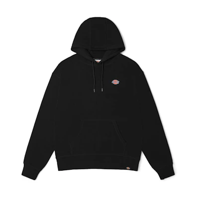 Dickies Black Plain Casual Long-Sleeve Pullover Hoodie DK010945BLK