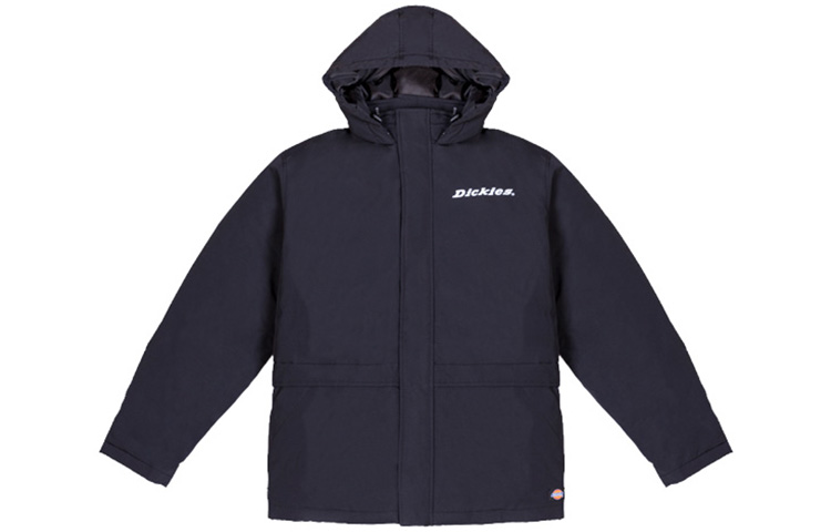 Dickies Black Puffer Jacket with Print - Winter Style DK006693CC2