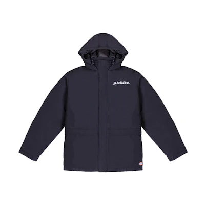 Dickies Black Puffer Jacket with Print - Winter Style DK006693CC2