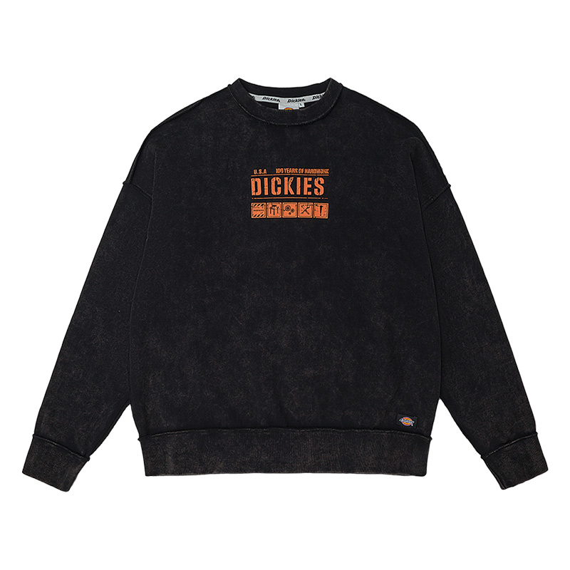 Dickies Black Relaxed Fit Crewneck Sweatshirt DK010960BLK