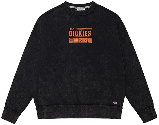 Dickies Black Relaxed Fit Crewneck Sweatshirt DK010960BLK Buy Dickies Black Relaxed Fit Crewneck Sweatshirt DK010960BLK