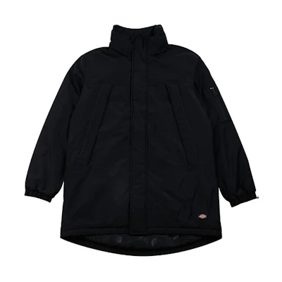 Dickies Black Solid Color Stand Collar Long Sleeve Casual Jacket DK008019BLK