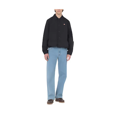 Dickies Black Solid Snap Button Drawstring Hem Jacket TJR31-BKX