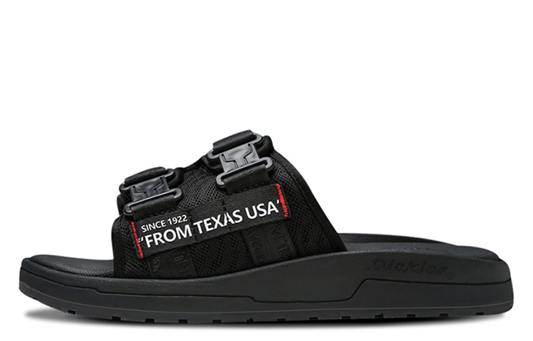 Dickies Black Thick-Soled Comfortable Casual Beach Slide Sandals. DKCMS1050 Black