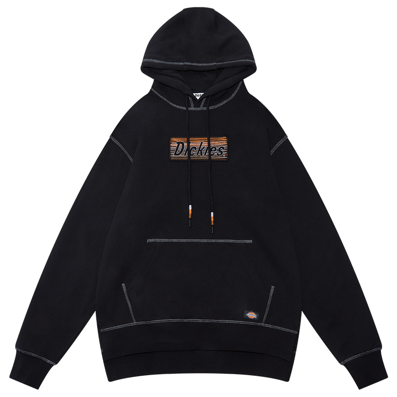 Dickies Black Unisex Hoodie with Logo Print Design DK009489BLK
