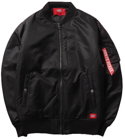 dickies-black-varsity-jacket-with-bright-ribbon-trim-dk-007003-cc-2