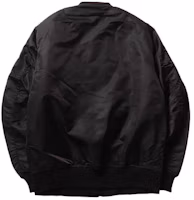 Lookbook Dickies Black Varsity Jacket with Bright Ribbon Trim DK007003CC2