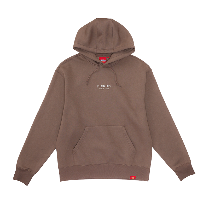 Dickies Brown Hoodie with Back Logo Print Design DK012605A77