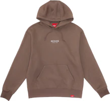 Dickies Brown Hoodie with Back Logo Print Design DK012605A77 Dickies Brown Hoodie with Back Logo Print Design DK012605A77