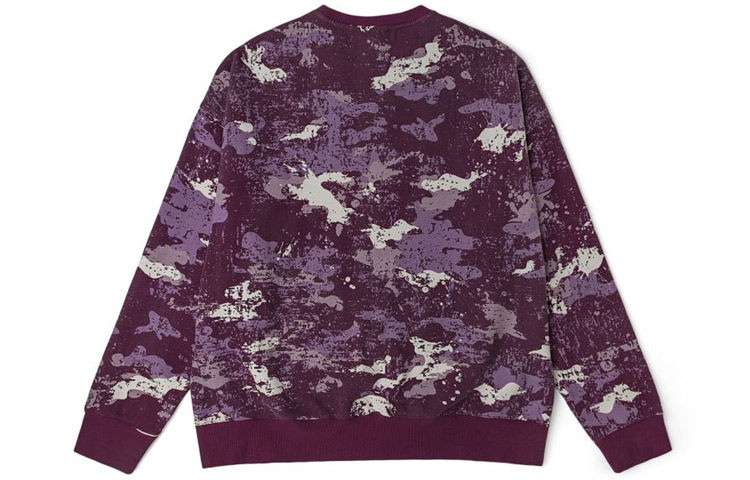 Dickies Burgundy Camo Crewneck Sweatshirt Unisex Casual Wear DK010962D93