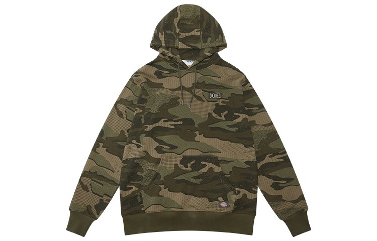 Dickies Camo All-Over Printed Hoodie Unisex Military Green DK009467C06