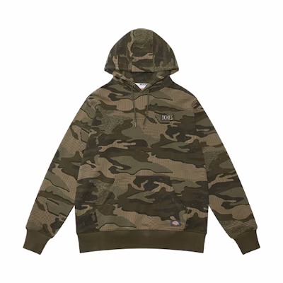 Dickies Camo All-Over Printed Hoodie Unisex Military Green DK009467C06