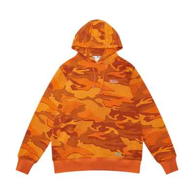 Dickies Camo Print Pullover Hoodie Unisex Persimmon Orange DK009467C07
