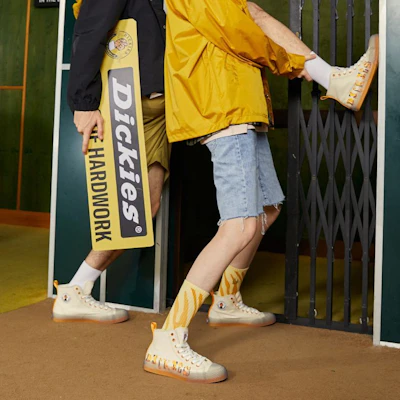 Dickies Kanvas 'Beige Motif Loreng Harimau' 221N50LXS52 Details for Dickies Kanvas 'Beige Motif Loreng Harimau' 221N50LXS52