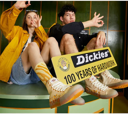 Dickies Kanvas 'Beige Motif Loreng Harimau' 221N50LXS52 Sizing Dickies Kanvas 'Beige Motif Loreng Harimau' 221N50LXS52