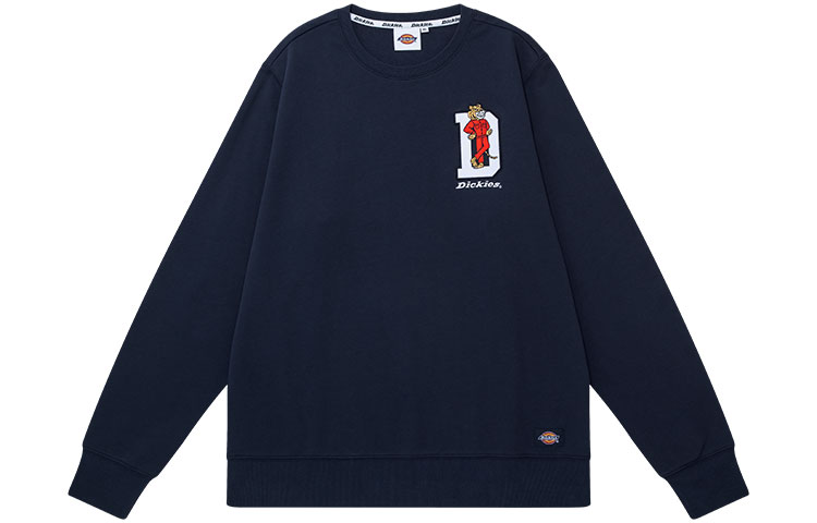 Dickies Cartoon Tiger Crewneck Sweatshirt Unisex Deep Navy Blue DK009713CG7