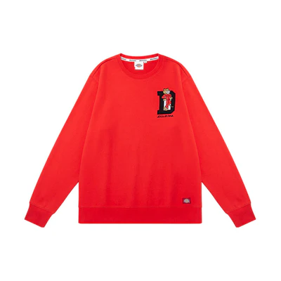 Dickies Cartoon Tiger Crewneck Sweatshirt Unisex Red DK009713A70