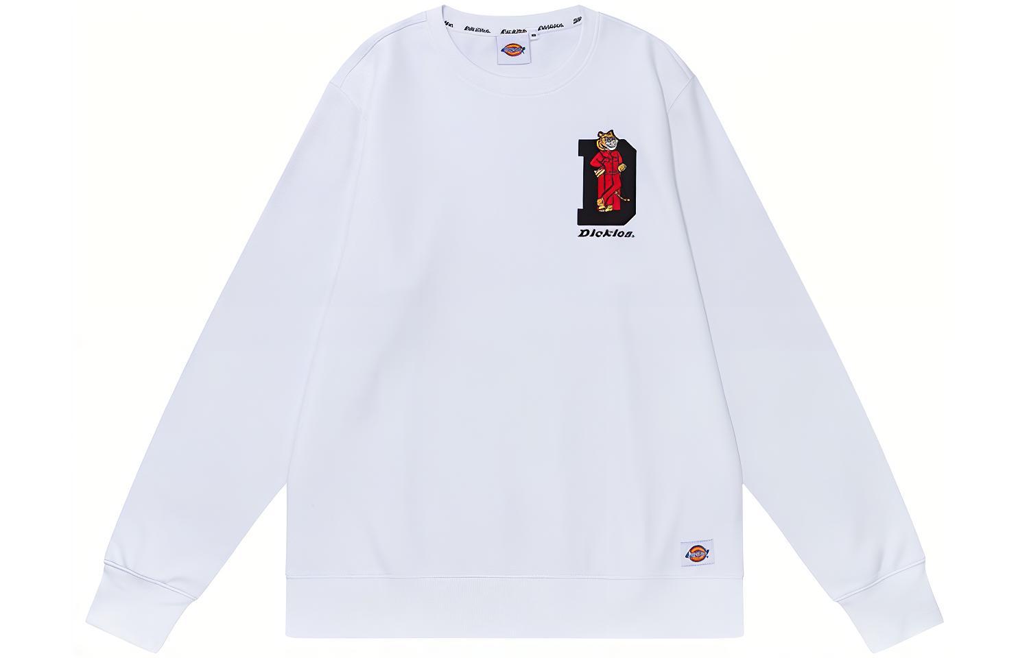 Dickies Cartoon Tiger Crewneck Sweatshirt Unisex White DK009713C4D