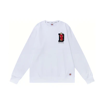 Dickies Cartoon Tiger Crewneck Sweatshirt Unisex White DK009713C4D