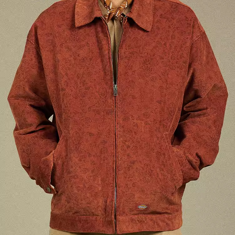 Lookbook Dickies Casual Full Print Long Sleeve Fashion Jacket DK012267