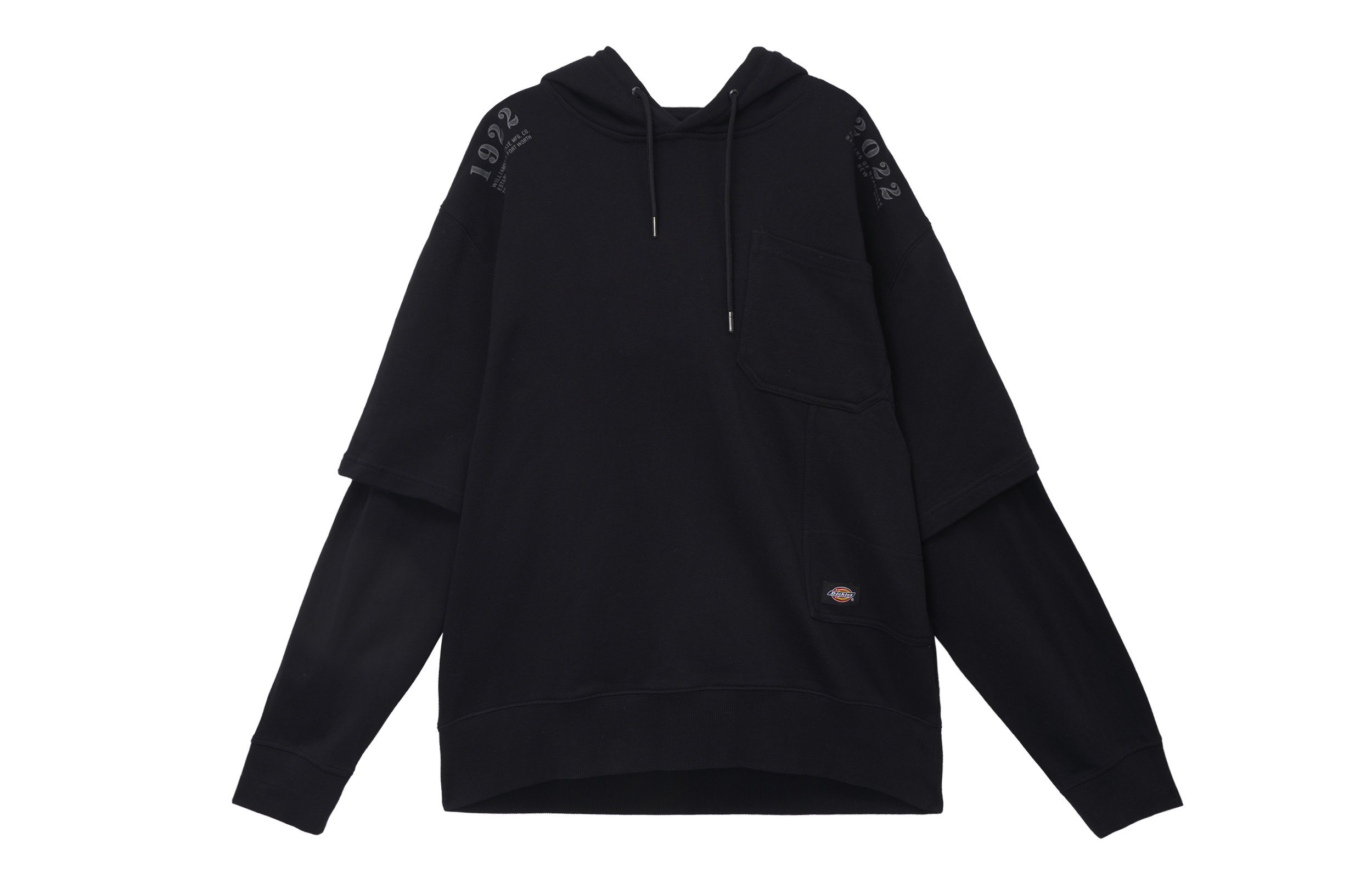 Dickies Casual Layered Hoodie Black DK010176-BLK