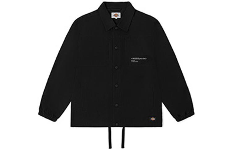 Dickies Casual Logo Print Drawstring Loose Jacket Unisex Black DK010928-BLK