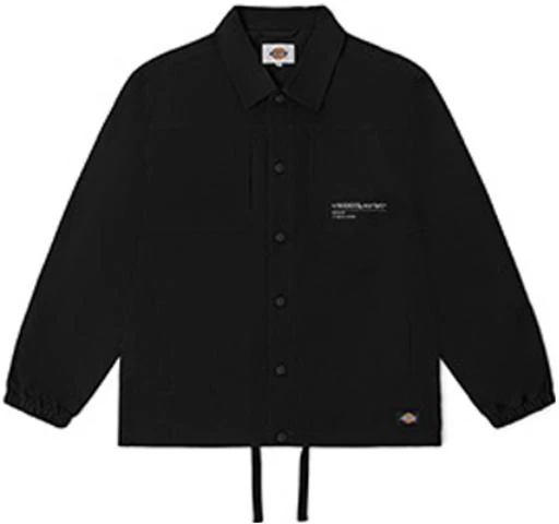 dickies-casual-logo-print-drawstring-loose-jacket-unisex-black-dk-010928-blk