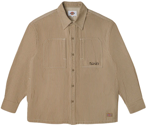 Dickies Casual Striped Workwear Shirt Jacket Sand/Multi-Color DK010965D98 Buy Dickies Casual Striped Workwear Shirt Jacket Sand/Multi-Color DK010965D98