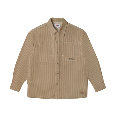 Dickies Casual Striped Workwear Shirt Jacket Sand/Multi-Color DK010965D98